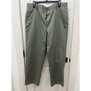 LLBean Natural Fit Pants Khaki‎ Chinos Mens Size 35x30 Cotton
